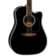 Takamine Legacy Series EF341DX Dreadnought Acoustic Electric Guitar, Black For Sale