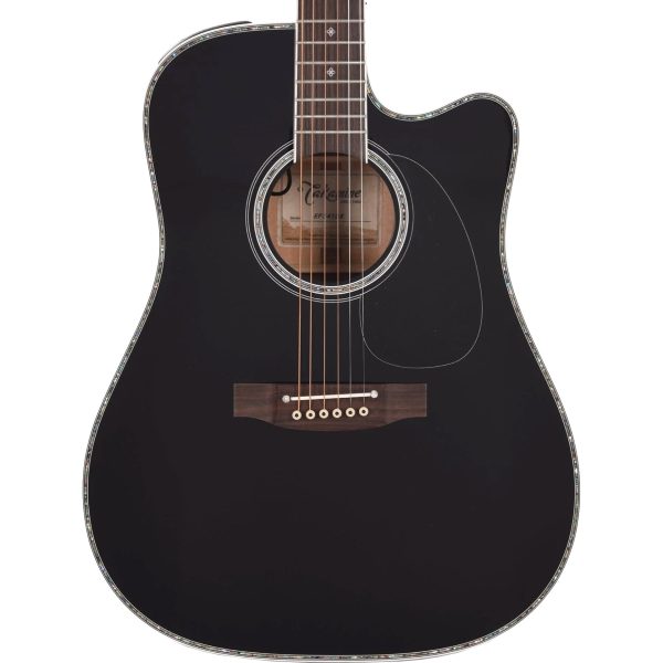 Takamine Legacy Series EF341DX Dreadnought Acoustic Electric Guitar, Black For Sale