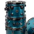 Drum Workshop Collectors Series 4-Piece Shell Kit - Lazer Blue Cheap