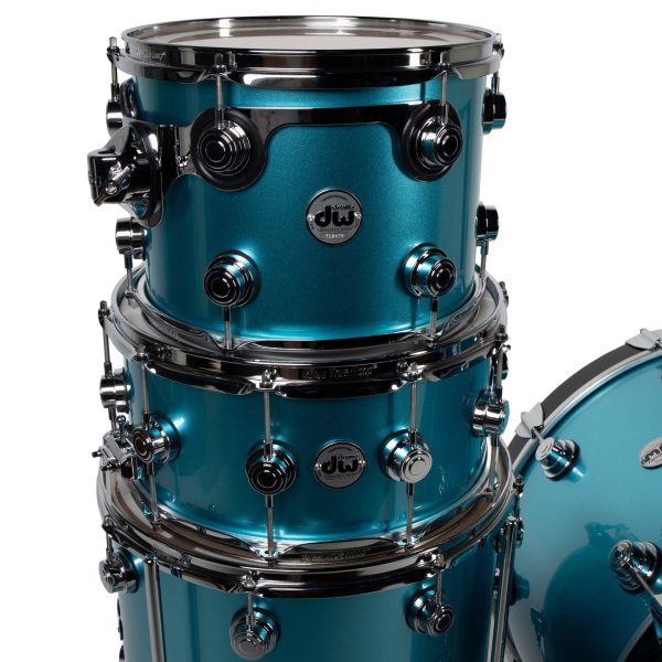 Drum Workshop Collectors Series 4-Piece Shell Kit - Lazer Blue Cheap