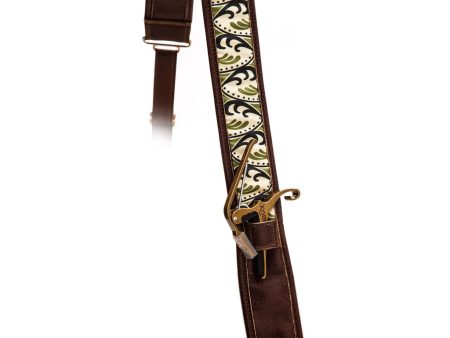 Kyser Leather Strap with Built-In Capo Holder - Spring K Brown For Cheap