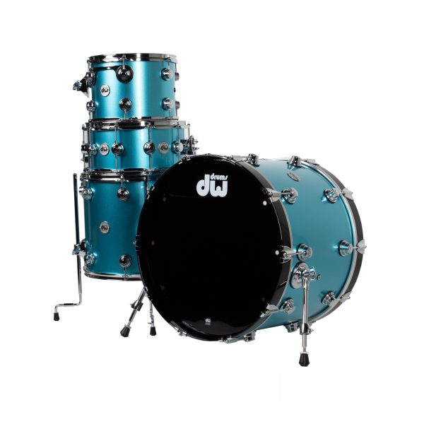 Drum Workshop Collectors Series 4-Piece Shell Kit - Lazer Blue Cheap