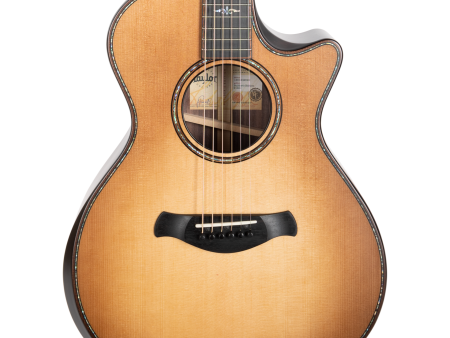 Taylor 912CE Builders Edition Grand Concert Acoustic Electric Guitar, Wild Honey Burst Supply