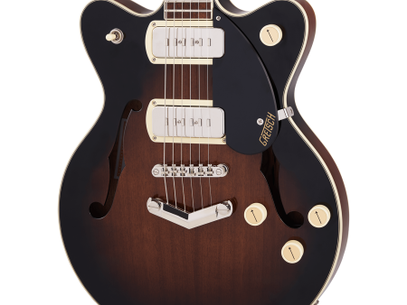 Gretsch G2655-P90 Streamliner™ Center Block Jr. Double-Cut Electric Guitar, Brownstone Online Hot Sale