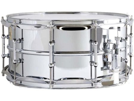 Ludwig 6.5x14 Supraphonic Chrome Smooth Shell Snare Drum w  Tube Lugs Online