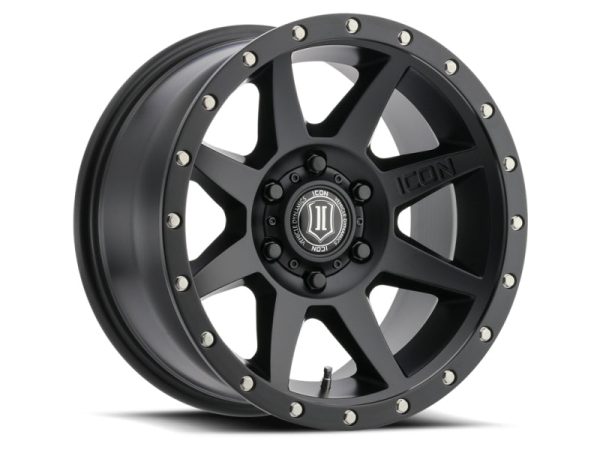 ICON Rebound Pro 17x8.5 5x150 25mm Offset 5.75in BS 110.1mm Bore Satin Black Wheel Supply