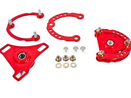 BMR 15-17 S550 Mustang Caster Camber Plates - Red Sale