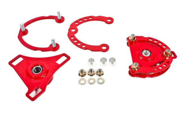 BMR 15-17 S550 Mustang Caster Camber Plates - Red Sale