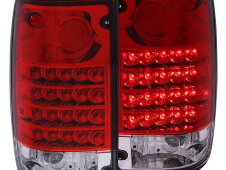 ANZO 1989-1995 Toyota Pickup LED Taillights Red Clear Fashion