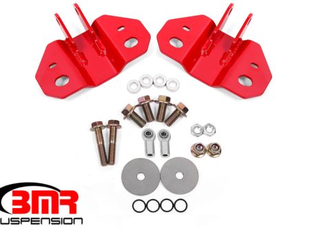 BMR Suspension 15-19 Ford Mustang Rear Upper Shock Mount- Red on Sale