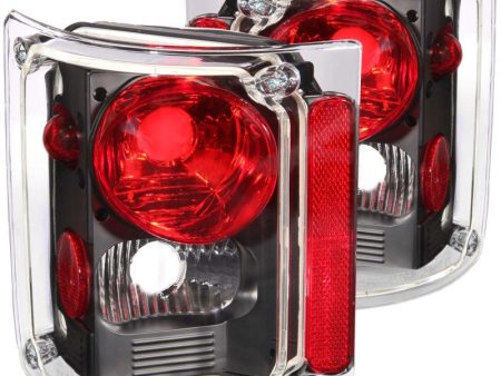 ANZO 1973-1987 Chevrolet C 10 Taillights Black Online Sale