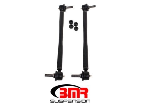 BMR 12-15 5th Gen Camaro Front Sway Bar End Link Kit - Black For Cheap