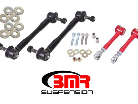 BMR 16-17 6th Gen Camaro Front and Rear Sway Bar End Link Kit - Red Sale