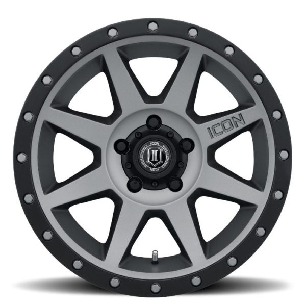 ICON Rebound Pro 17x8.5 5x4.5 0mm Offset 4.75in BS 71.5mm Bore Titanium Wheel on Sale