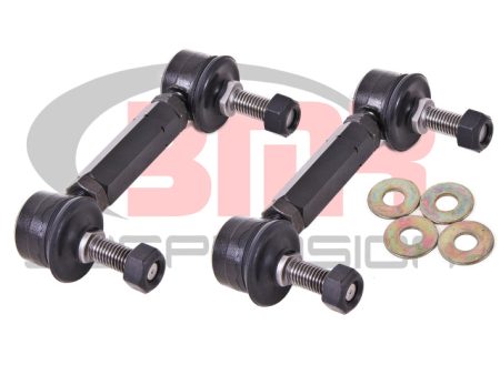 BMR 15-17 S550 Mustang Rear Sway Bar End Link Kit - Black Hot on Sale