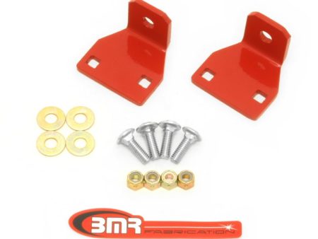 BMR 10-11 5th Gen Camaro Rear Lower Control Arm End Link Mounting Brace - Red Online