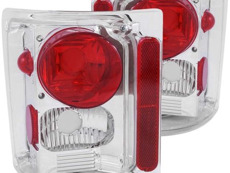 ANZO 1973-1987 Chevrolet C 10 Taillights Chrome Fashion