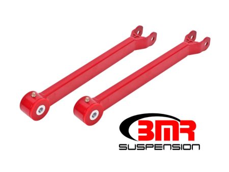 BMR 08-17 Challenger Non-Adj. Lower Trailing Arms (Polyurethane) - Red For Cheap