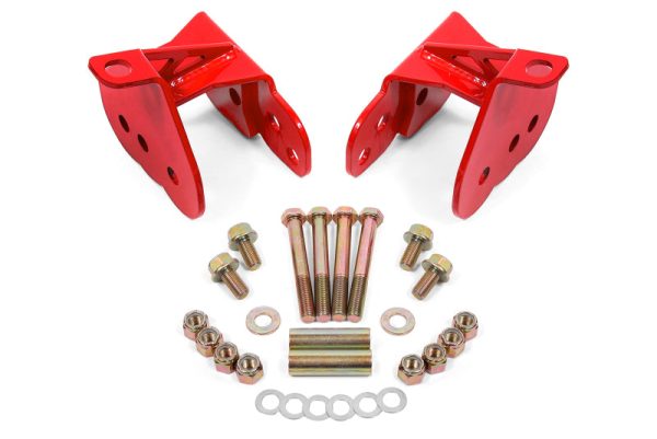 BMR 64-72 Chevy Chevelle Rear Control Arm Relocation Brackets - Red For Sale