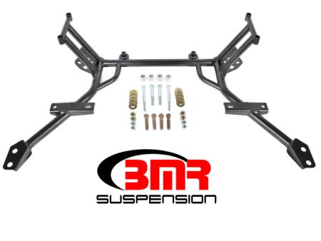 BMR 05-10 S197 Mustang K-Member w  No Motor Mounts and STD. Rack Mounts - Black Hammertone Fashion