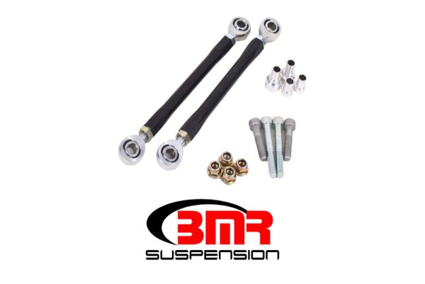 BMR 08-17 Challenger Rear Sway Bar End Link Kit - Black on Sale