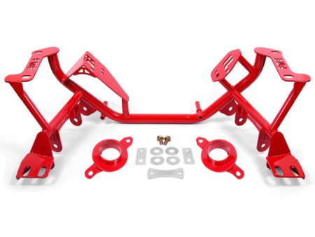 BMR 79-95 Ford Mustang K-Member Standard Version w Spring Perches - Red Cheap