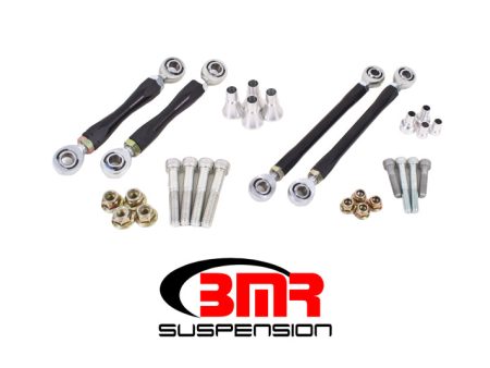 BMR 08-17 Challenger Front and Rear Sway Bar End Link Kit - Black For Discount