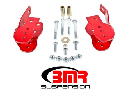 BMR 05-14 S197 Mustang Bolt-On Control Arm Relocation Brackets - Red Online Sale