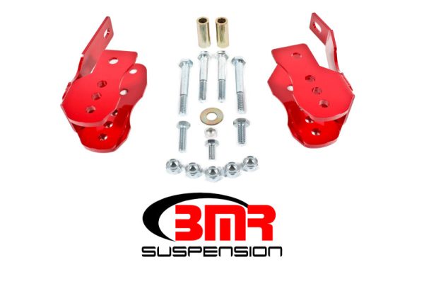 BMR 05-14 S197 Mustang Bolt-On Control Arm Relocation Brackets - Red Online Sale