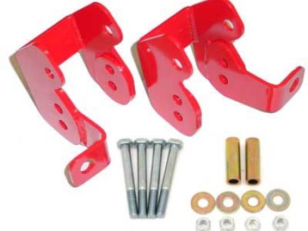 BMR 82-02 3rd Gen F-Body Bolt-On Control Arm Relocation Brackets - Red For Cheap