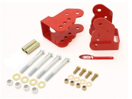 BMR 78-87 G-Body Bolt-On Control Arm Relocation Brackets - Red Hot on Sale