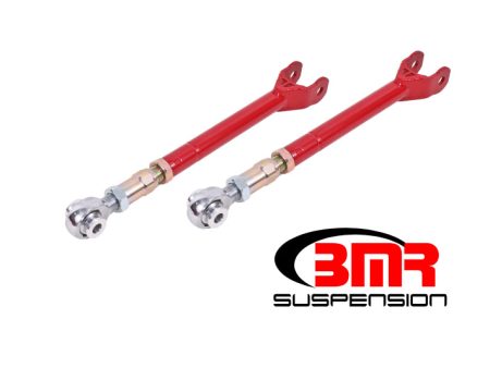 BMR 08-17 Challenger Lower Trailing Arms w  On-Car Adj. Rod Ends - Red Online